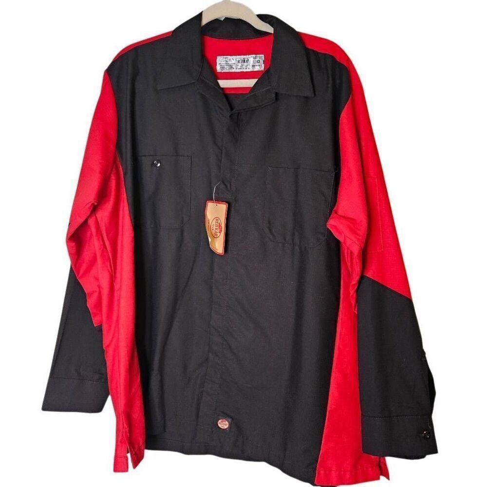 Red Kap 2 tone long sleeved mens work shirt. XL, #948